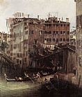Canaletto Canvas Paintings - The Rio dei Mendicanti (detail)